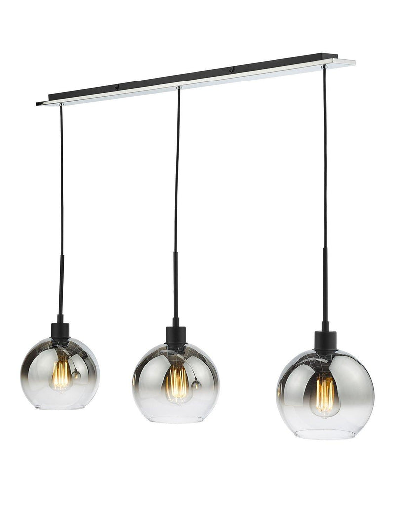Dar Lycia 3 Arm Mirror Bar Ceiling Light