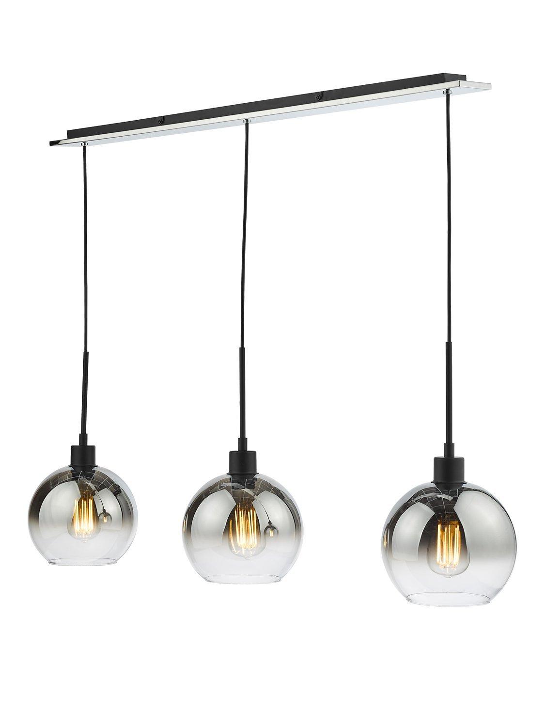 Dar Lycia 3 Arm Mirror Bar Ceiling Light