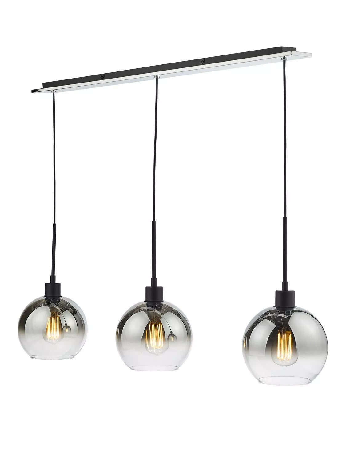 Där Lycia 3 arm mirror bar ceiling light - British product