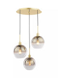 Där Lycia 3 Pendant Cluster Mirror Ceiling Light
