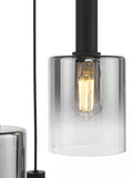 Där Savannah 3 pendant cluster light black smoked - British product