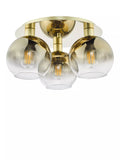 Där Lycia flush ceiling light in gold and ombre - British product