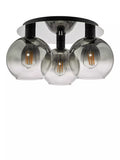 Där black ombre flush ceiling light - British product