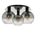Där black ombre flush ceiling light - British product