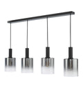 Där Savannah bar ceiling light black smoked glass shades - British product