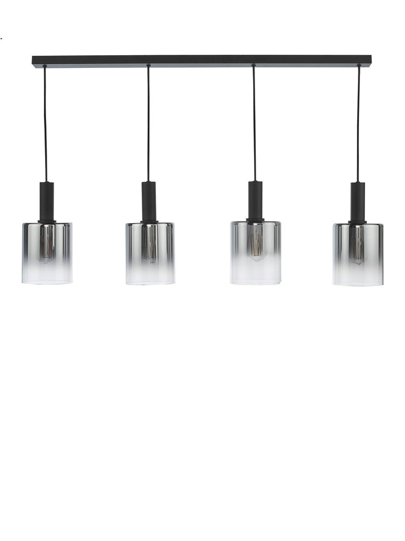 Där Savannah bar ceiling light black smoked glass shades - British product