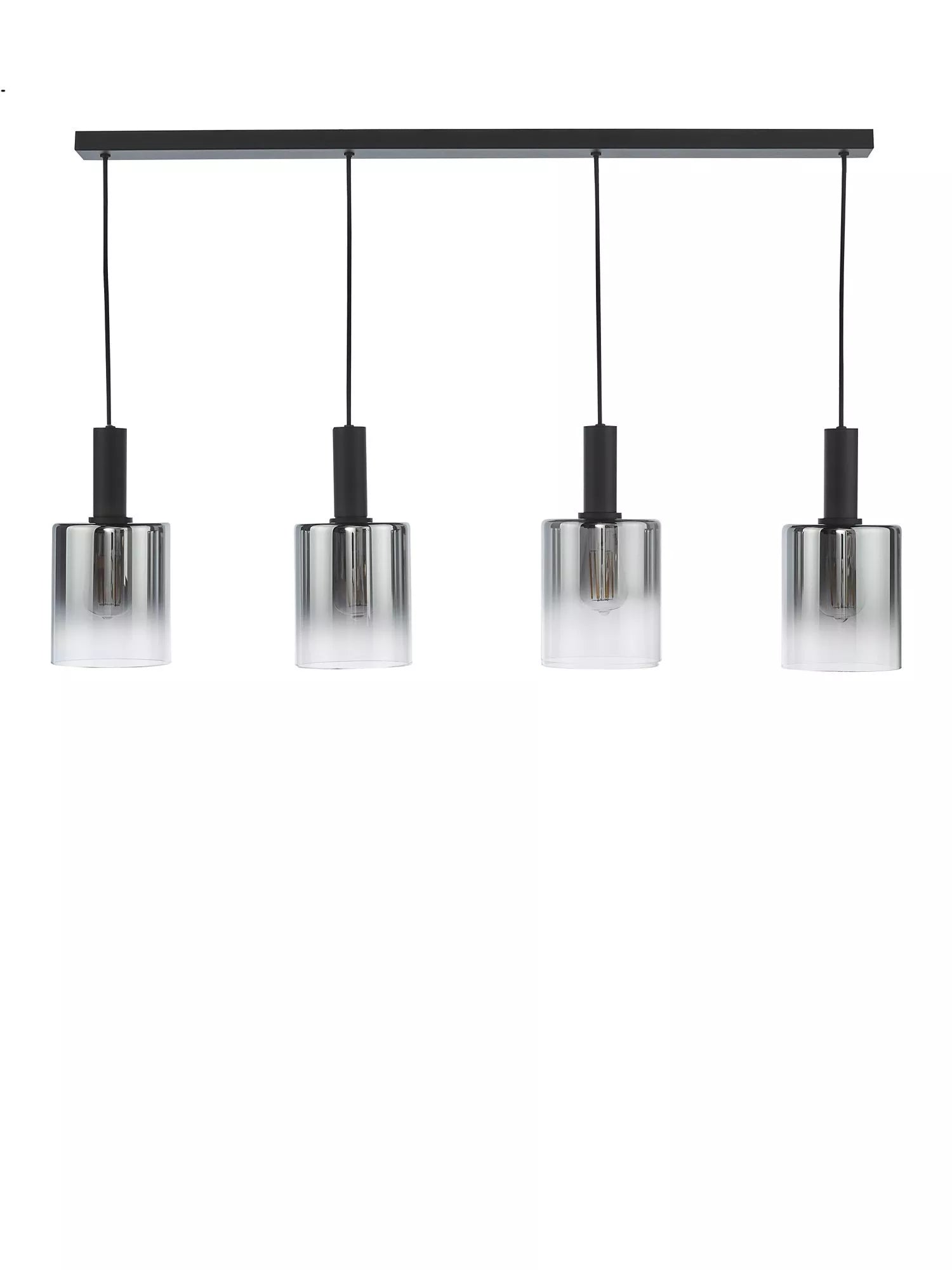 Där Savannah bar ceiling light black smoked glass shades - British product
