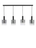 Där Savannah bar ceiling light black smoked glass shades - British product