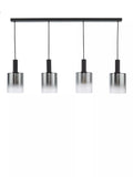 Där Savannah bar ceiling light black smoked glass shades - British product