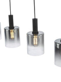 Där Savannah bar ceiling light black smoked glass shades - British product