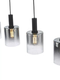 Där Savannah bar ceiling light black smoked glass shades - British product