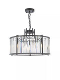 Där Kiran glass 5-arm pendant ceiling light, UK version