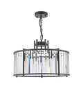 Där Kiran glass 5-arm pendant ceiling light, UK version