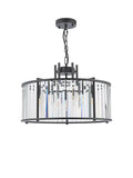 Där Kiran glass 5-arm pendant ceiling light, UK version