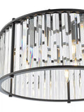 Där Kiran glass 5-arm pendant ceiling light, UK version