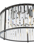 Där Kiran glass 5-arm pendant ceiling light, UK version