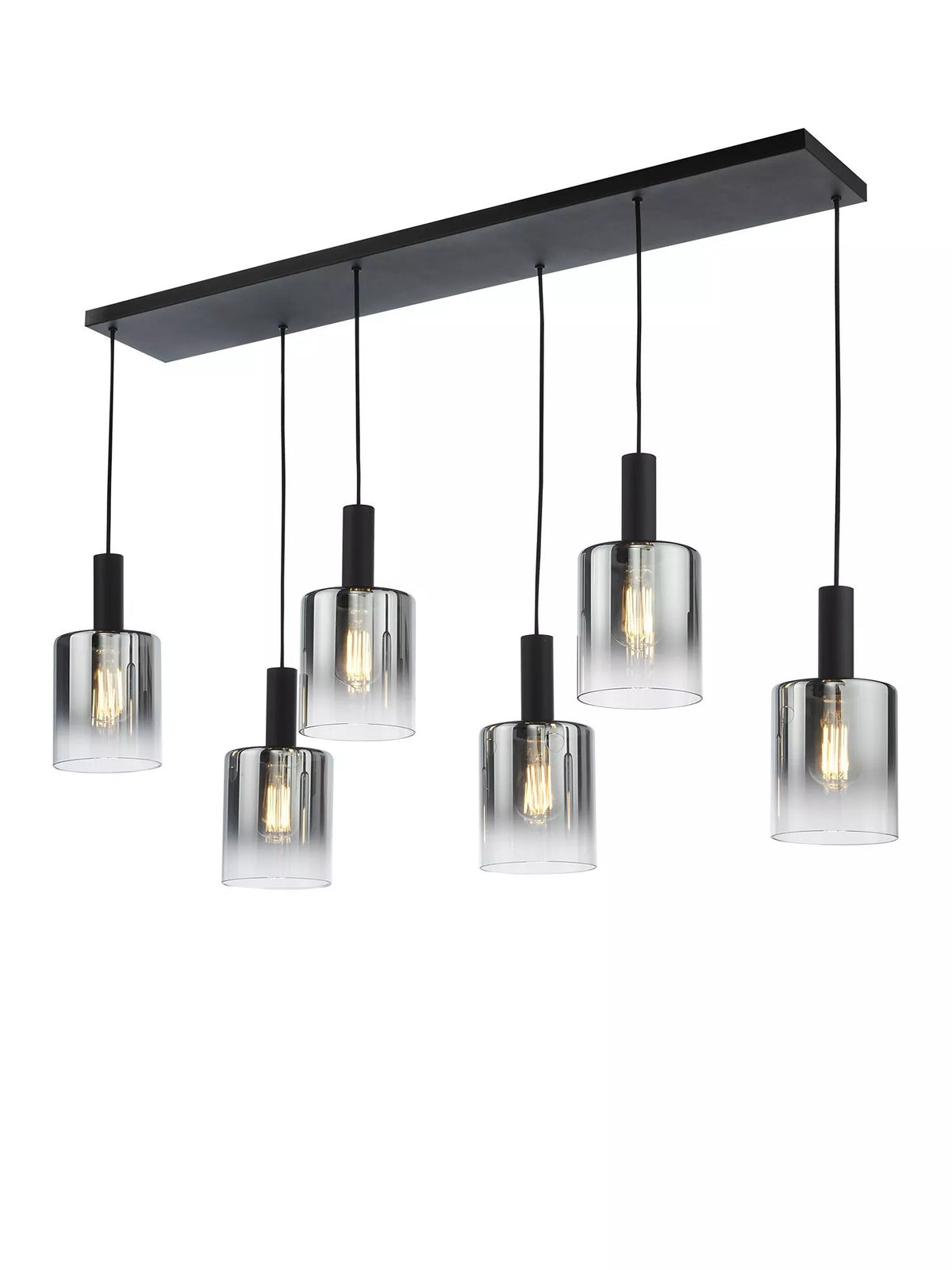 Där Savannah ceiling light black smoked glass - British product