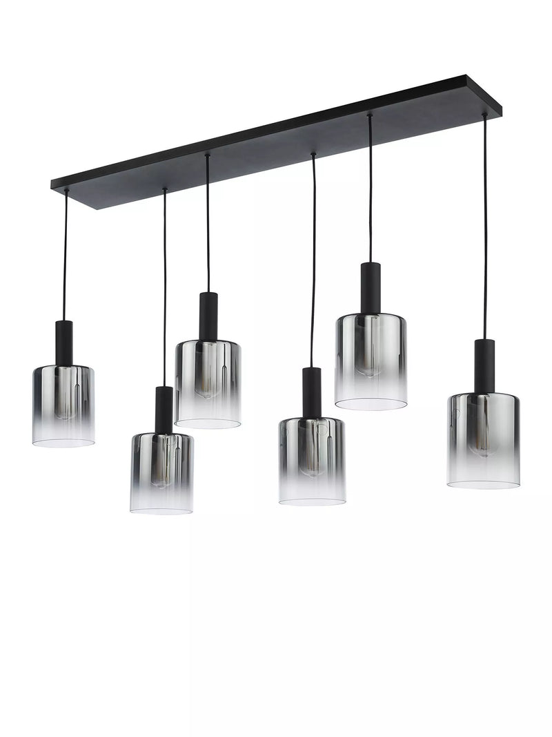 Där Savannah ceiling light black smoked glass - British product