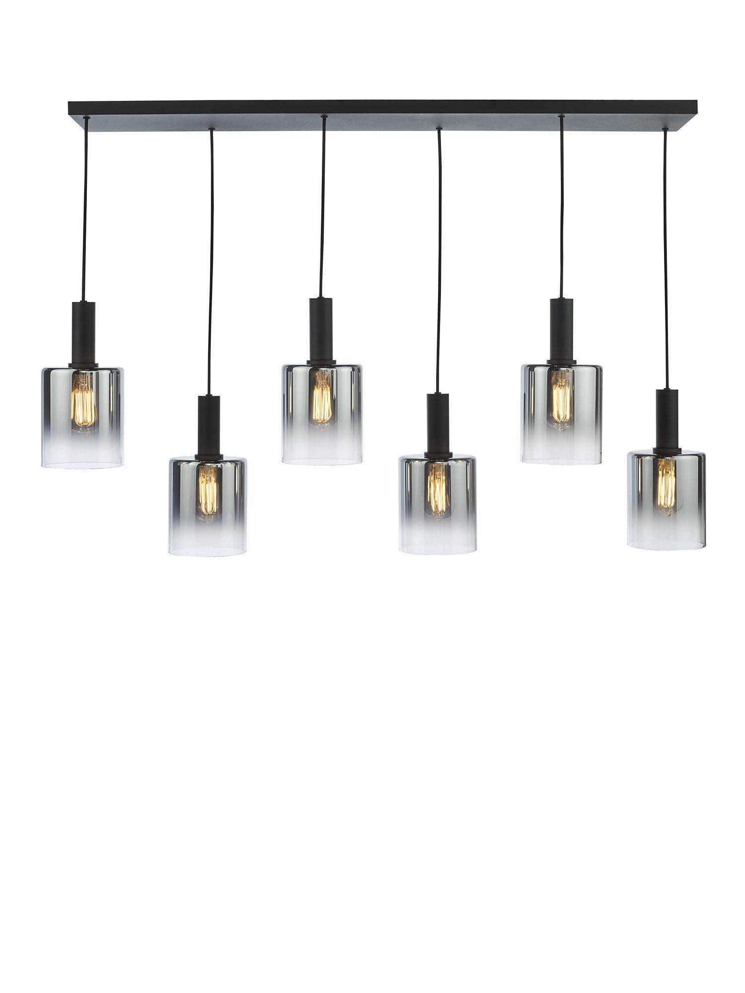 Där Savannah ceiling light black smoked glass - British product