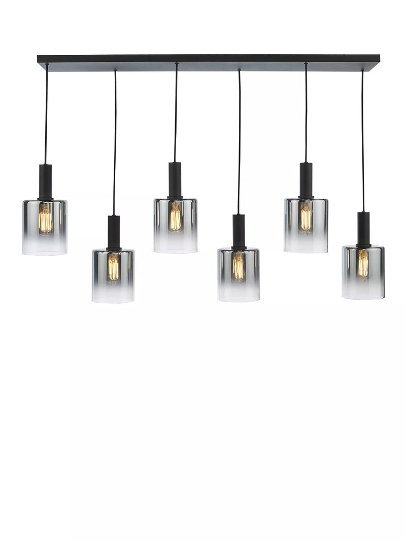 Där Savannah ceiling light black smoked glass - British product