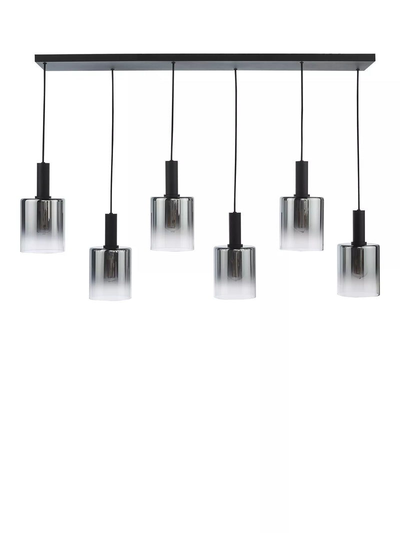 Där Savannah ceiling light black smoked glass - British product
