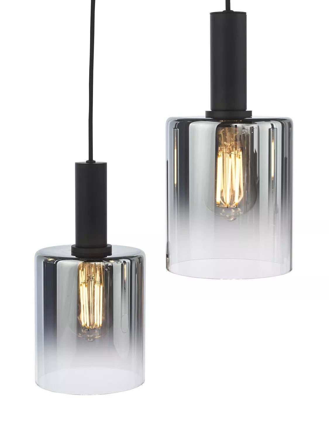 Där Savannah ceiling light black smoked glass - British product