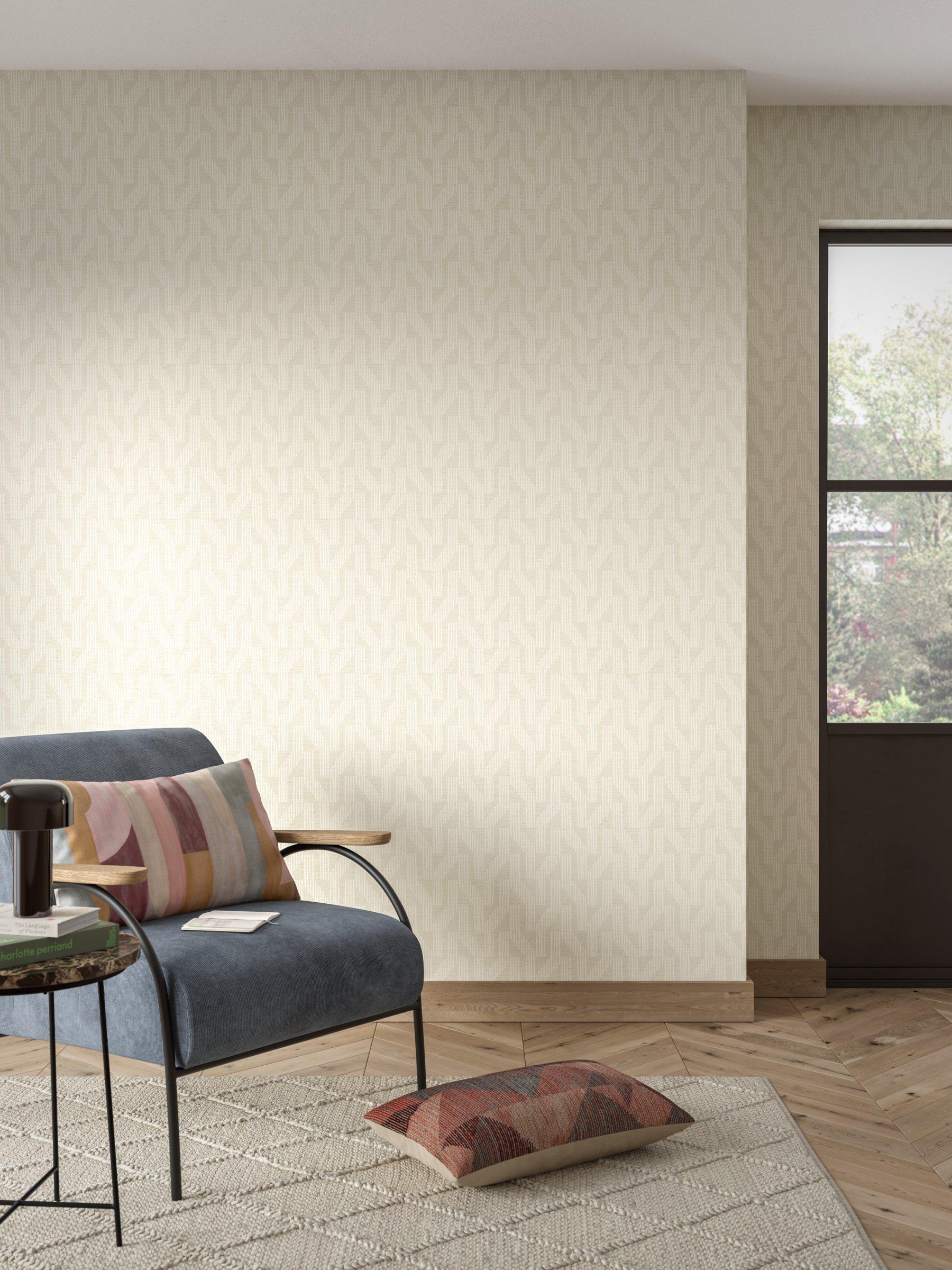 John Lewis Link geometric vinyl wallpaper imported from the UK