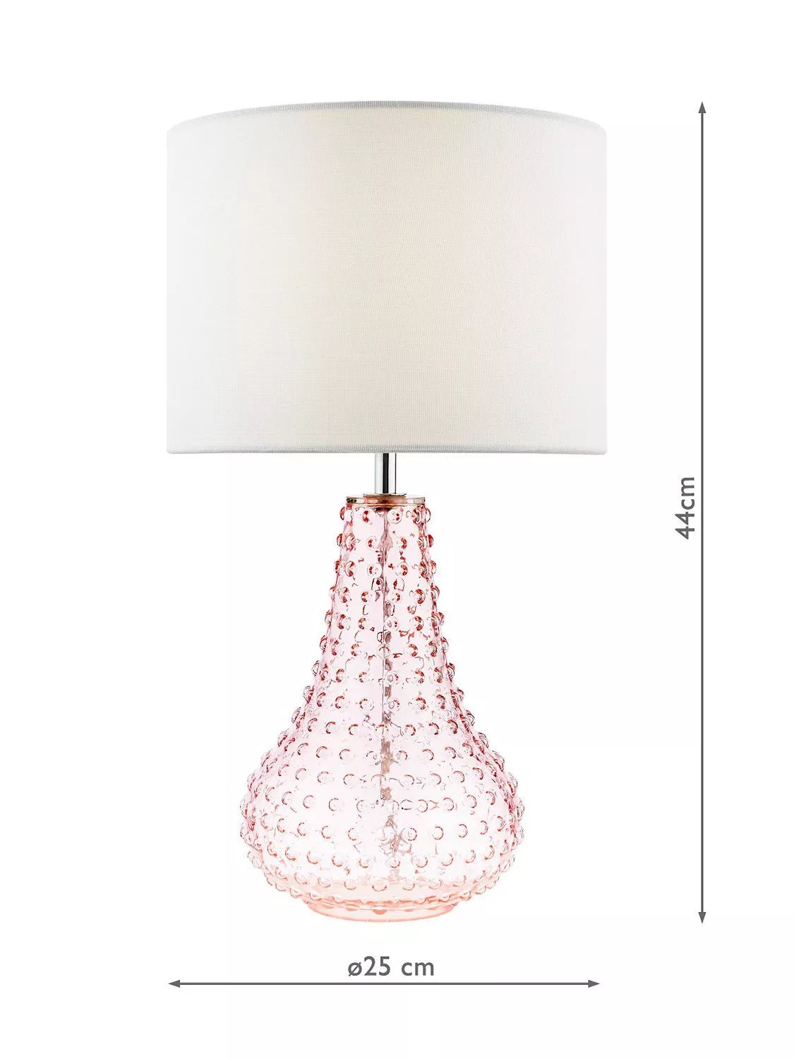 Där Kristina textured glass table lamp, UK version