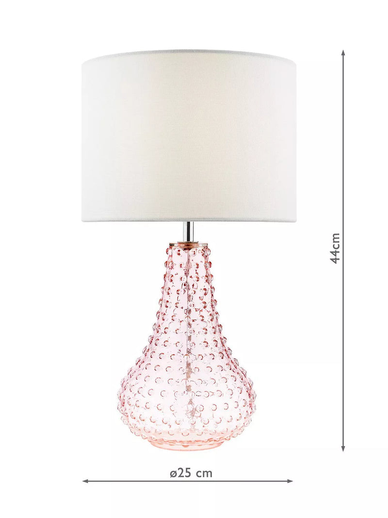 Där Kristina textured glass table lamp, UK version