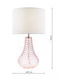 Där Kristina textured glass table lamp, UK version