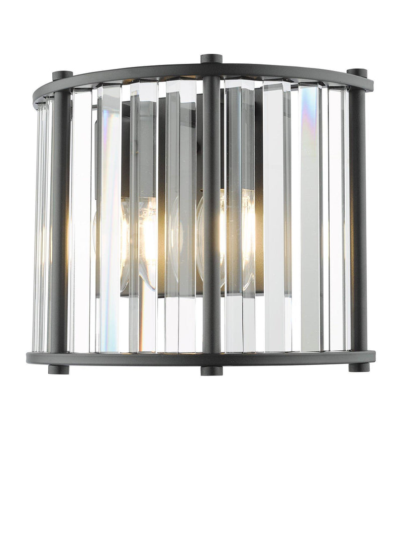 Där Kiran Glass 2 Arm Wall Light - British product