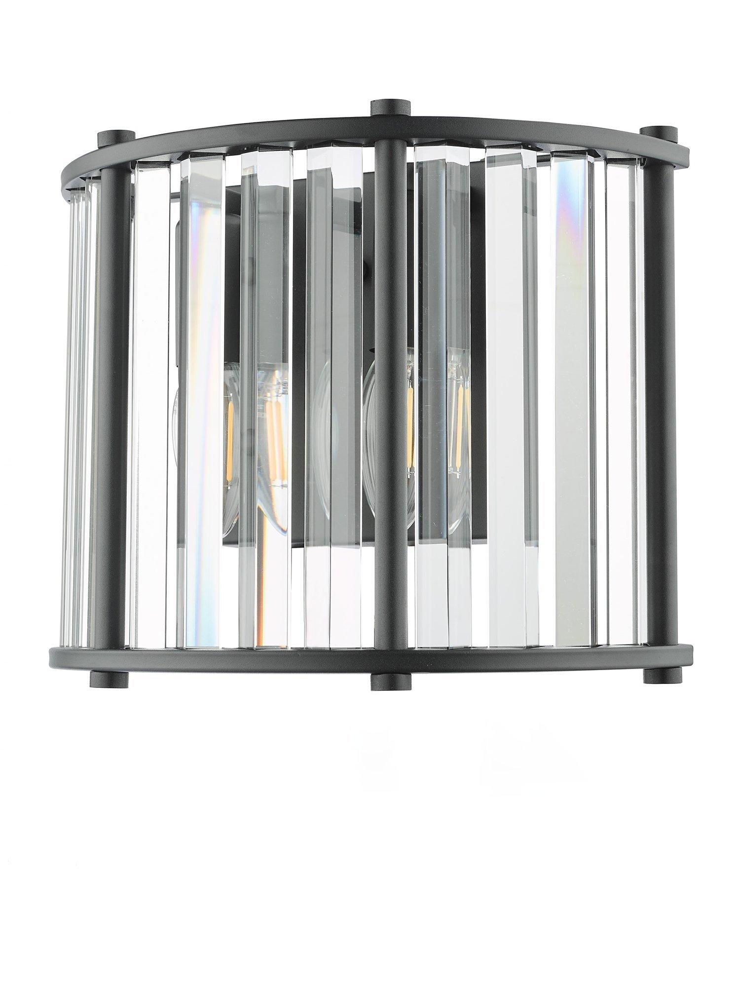 Där Kiran Glass 2 Arm Wall Light - British product