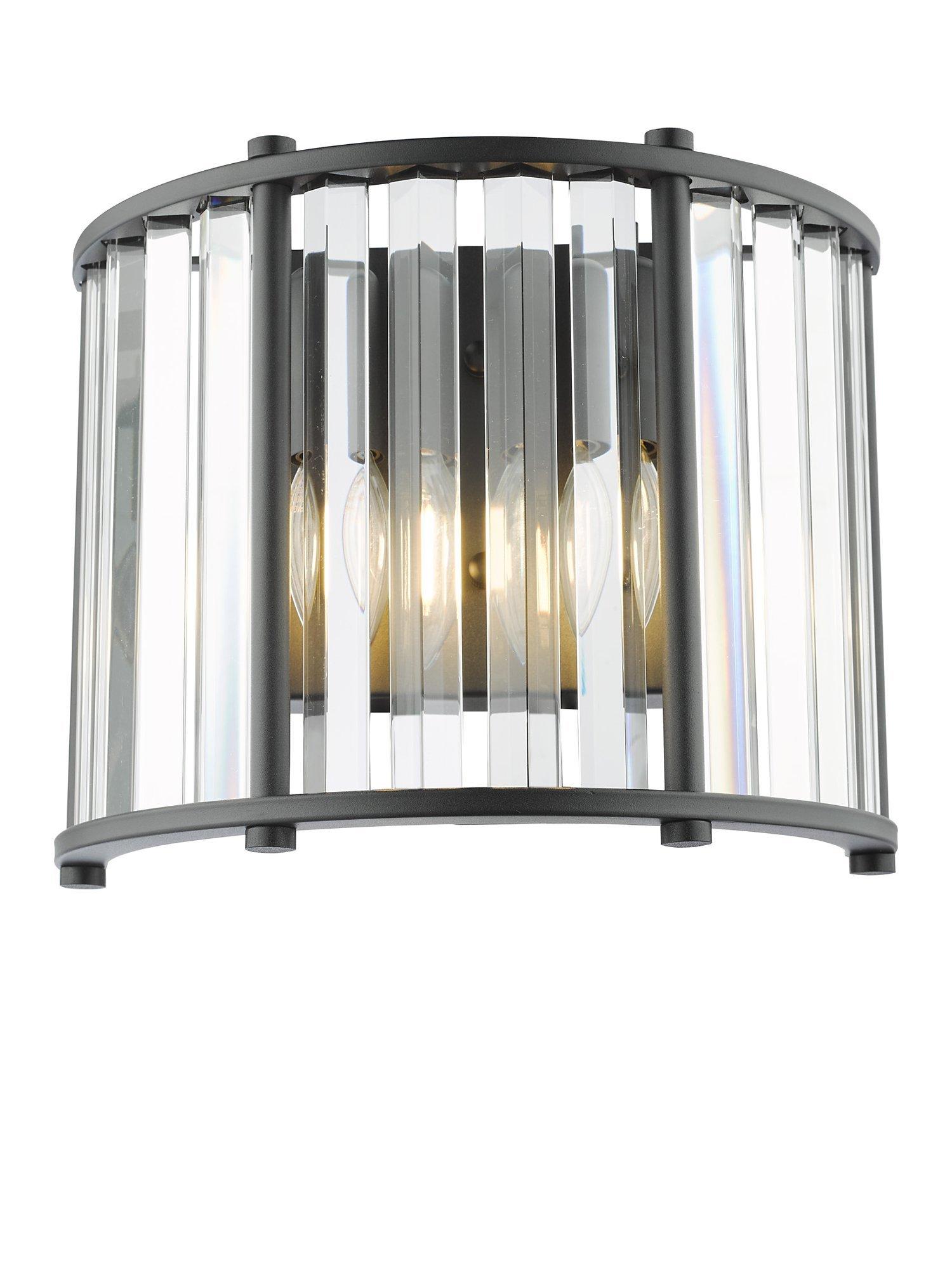 Där Kiran Glass 2 Arm Wall Light - British product