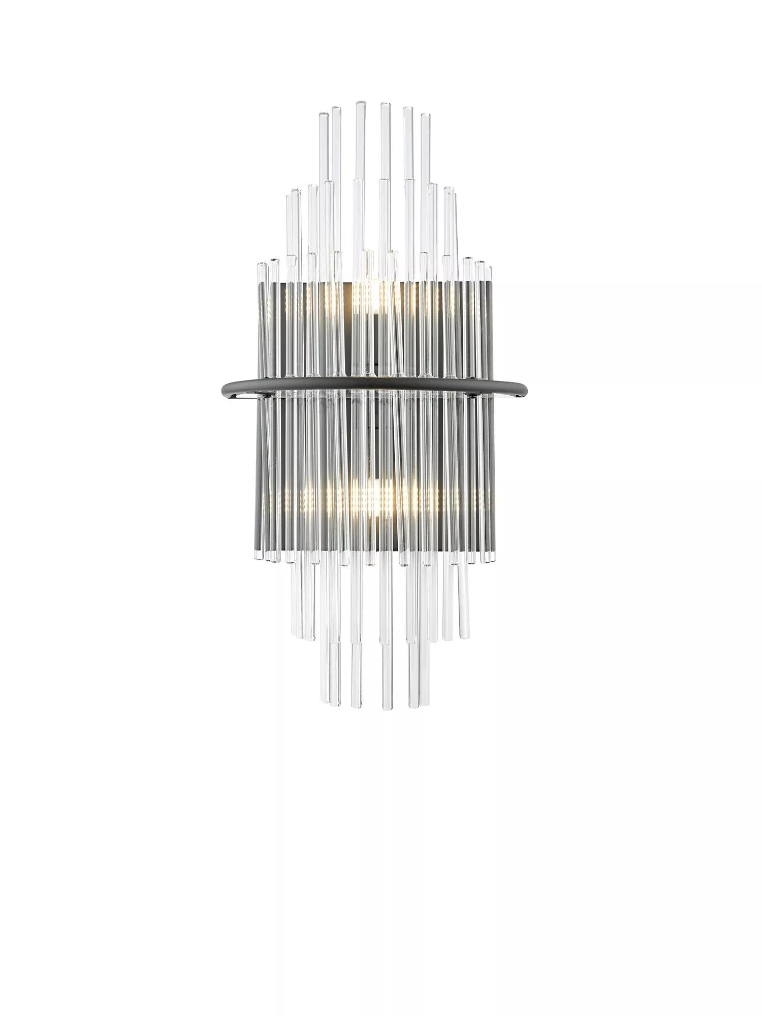 Där Lukas tiered glass wall light antique finish, imported from the UK