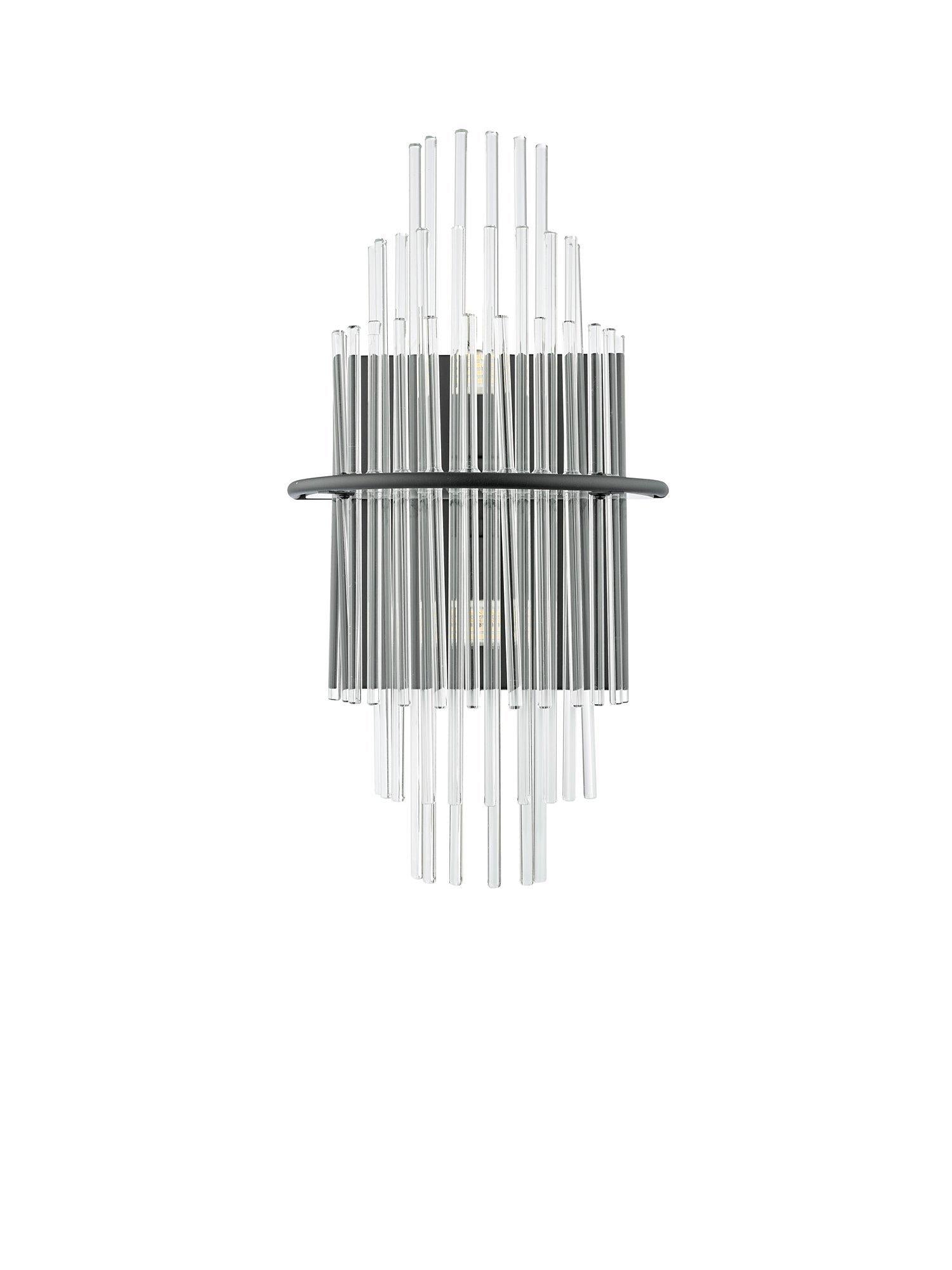 Där Lukas tiered glass wall light antique finish, imported from the UK