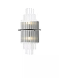 Där Lukas tiered glass wall light antique finish, imported from the UK