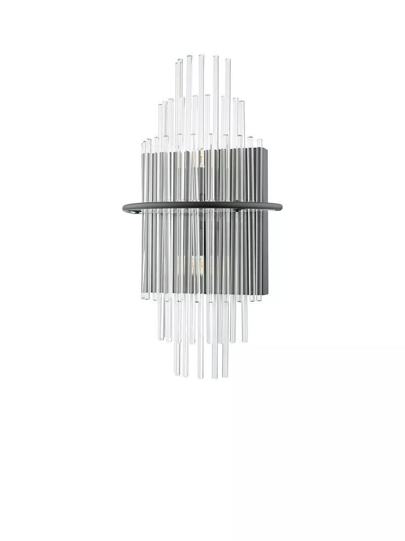 Där Lukas tiered glass wall light antique finish, imported from the UK