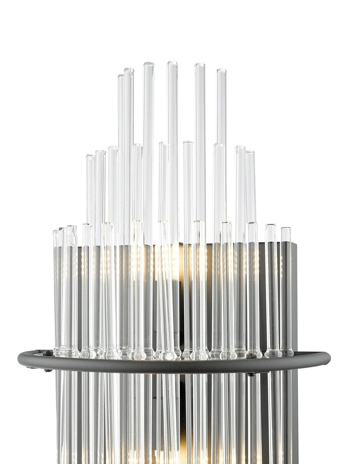 Där Lukas tiered glass wall light antique finish, imported from the UK