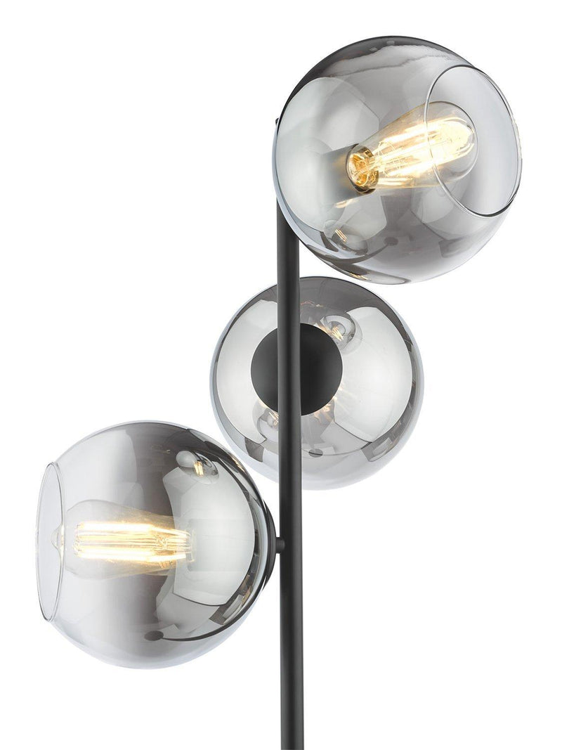 Där Lycia 3 arm mirror floor lamp medium, UK version
