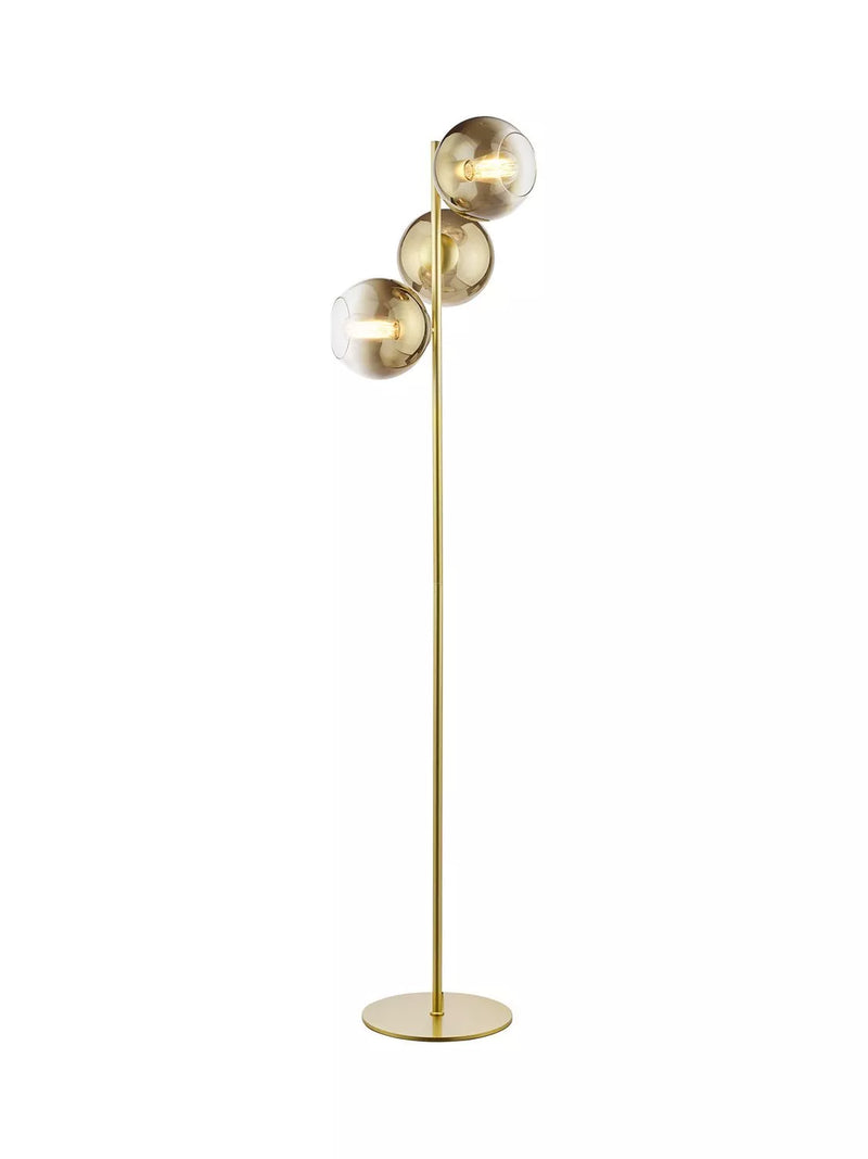 Där Lycia 3 Arm Mirror Floor Lamp Medium