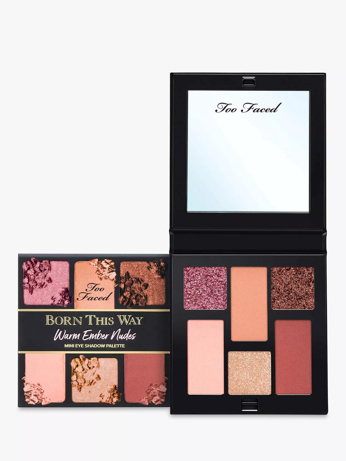 Too Faced warm ember nudes mini eye shadow palette (British brand)