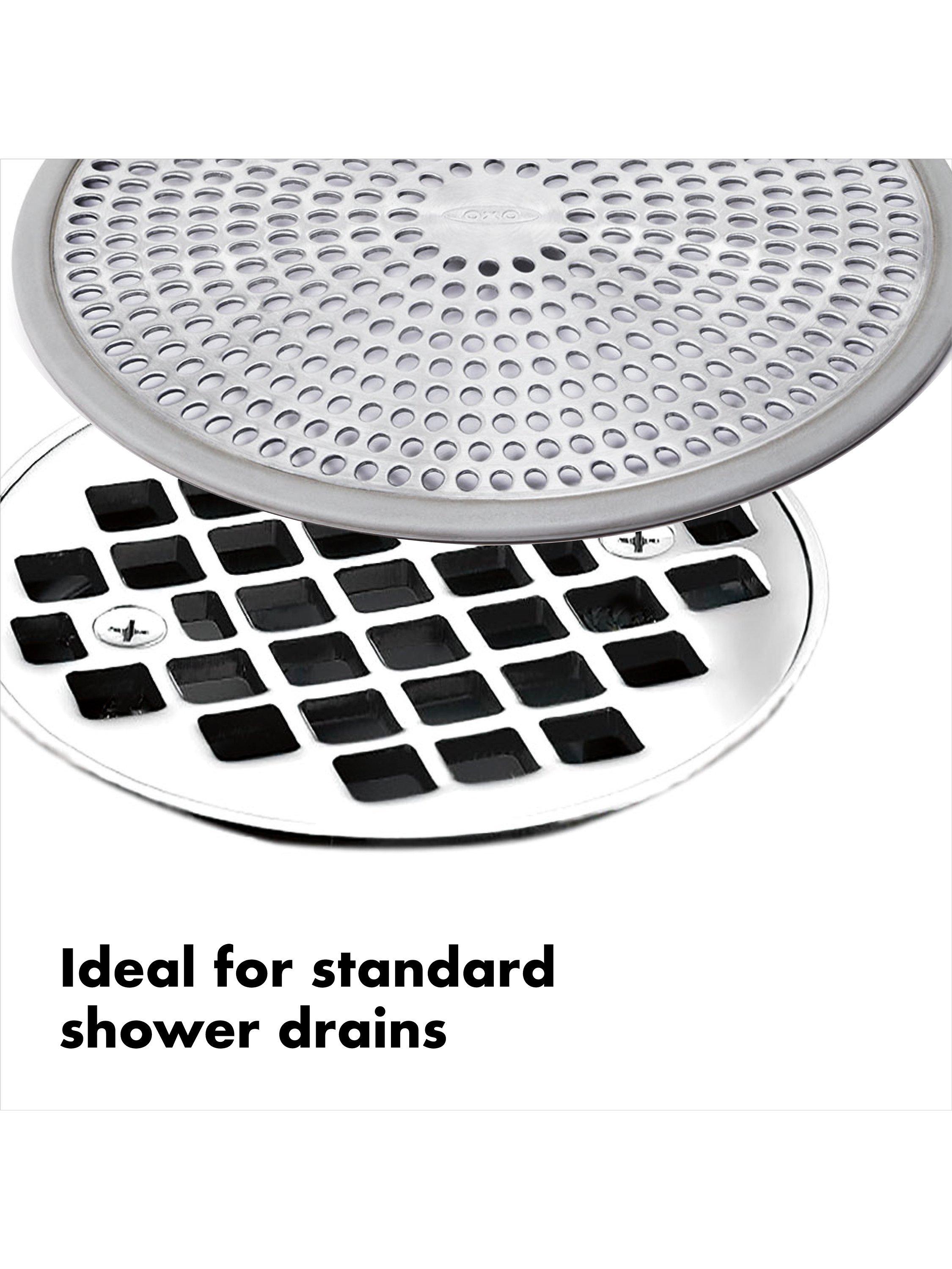 OXO rust-proof stainless steel shower stall drain protector, imported from the UK