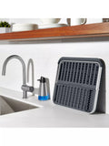 OXO Aluminium Fold Flat Dish Rack, imported from the UK