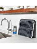OXO Aluminium Fold Flat Dish Rack, imported from the UK