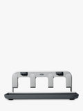 OXO bottle drying rack in grey and silver for four bottles and straws, imported from the UK