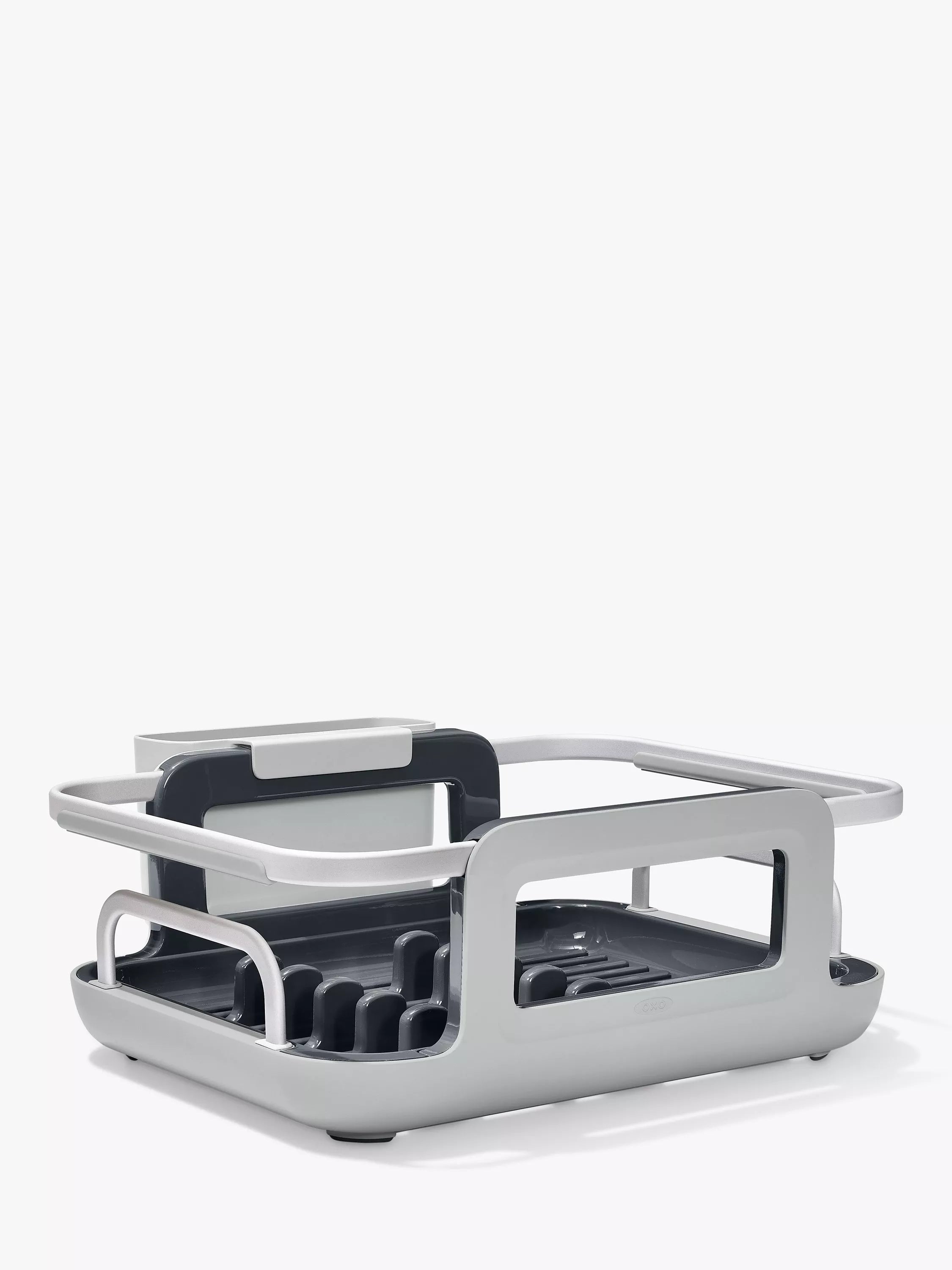 OXO adjustable over-the-sink dish rack, imported from the UK