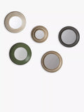 Gallery Direct 5 round metal wall mirrors (British brand)