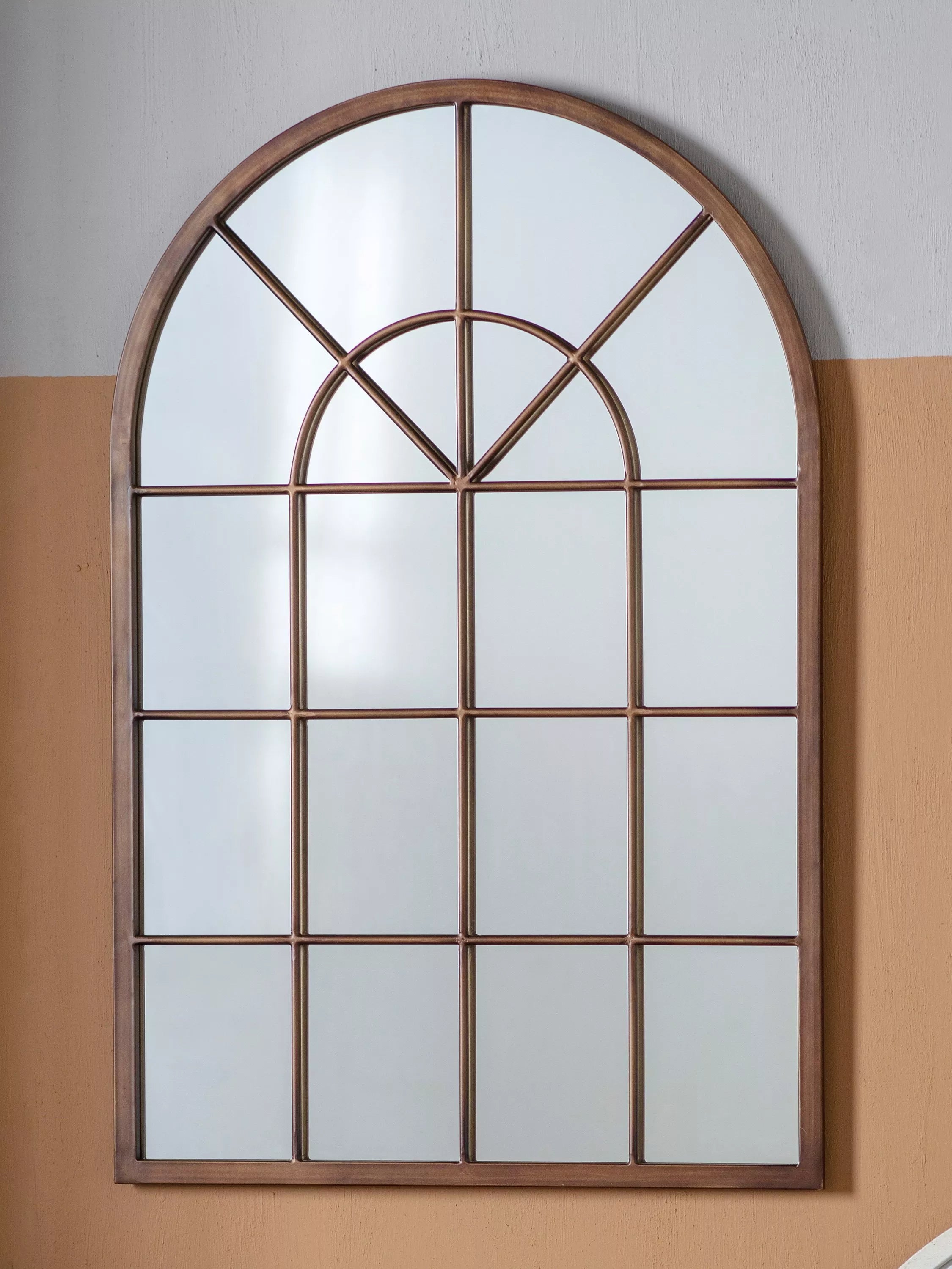 Gallery Direct Carmel arched wall mirror 90x60cm, imported from the UK