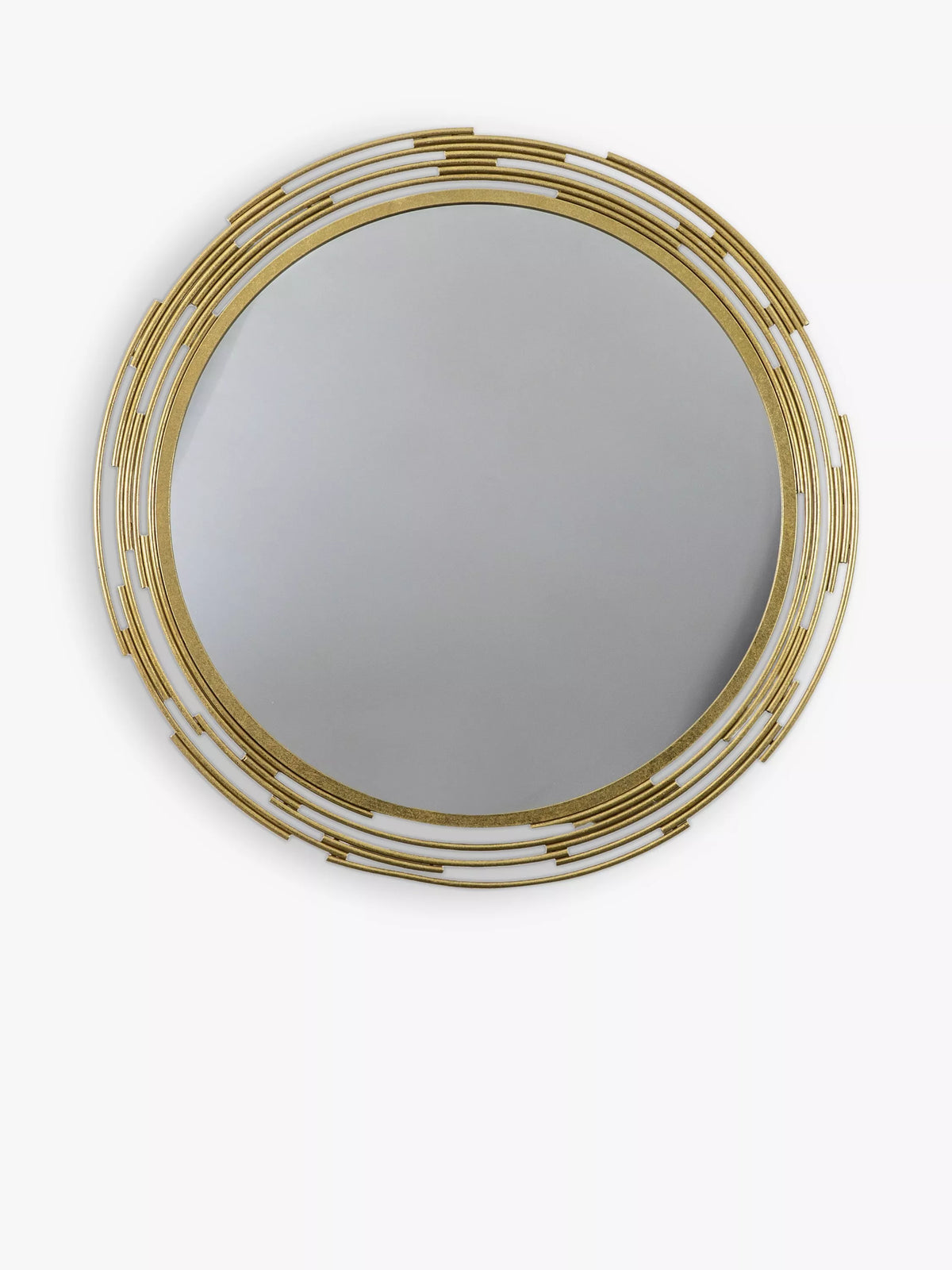 Gallery Direct round wall mirror silver-toned 80cm, imported from the UK
