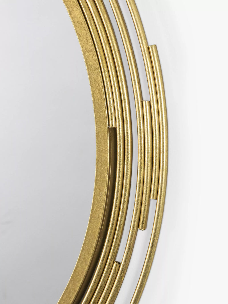 Gallery Direct round wall mirror silver-toned 80cm, imported from the UK